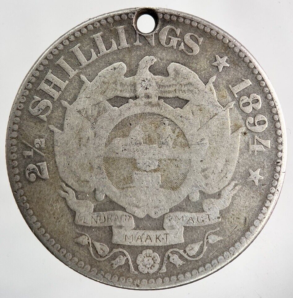 1894 South Africa Half - Crown Silver Coin | Collectable Grade