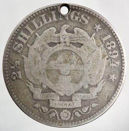 1894 South Africa Half - Crown Silver Coin | Collectable Grade