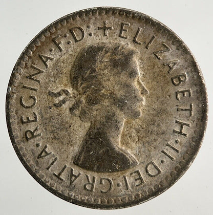 1957 Australia Threepence Silver Coin | Fine Collectable Grade