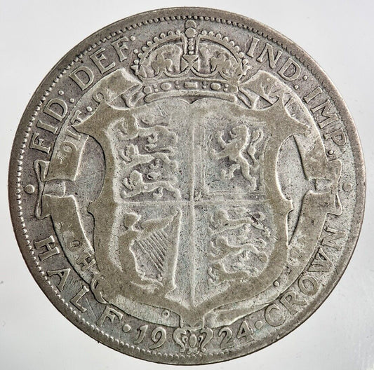 1924 George V Half - Crown Silver Coin | Collectable Grade