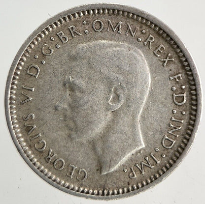 1943 Australia Threepence Silver Coin | Fine Collectable Grade