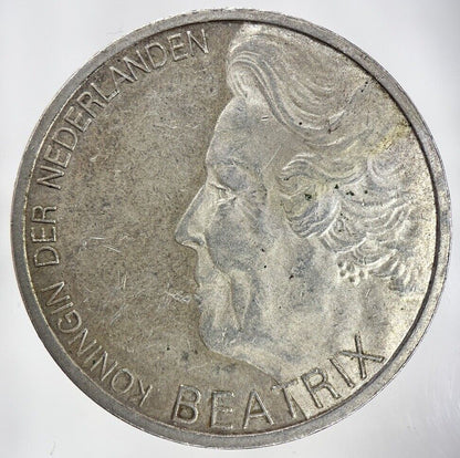 1995 Netherlands 10 Gulden Silver Coin | Fine Collectable Grade