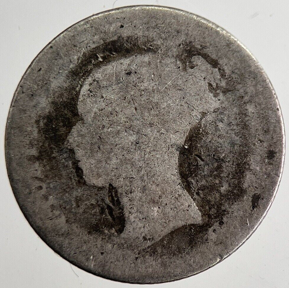 1840 Victoria Four-Pence Groat Silver Coin | Fair Grade | a8884