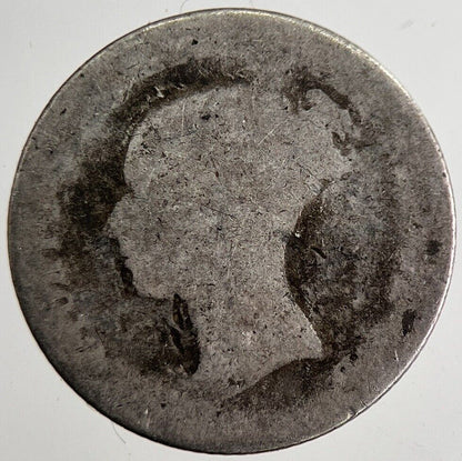 1840 Victoria Four-Pence Groat Silver Coin | Fair Grade | a8884