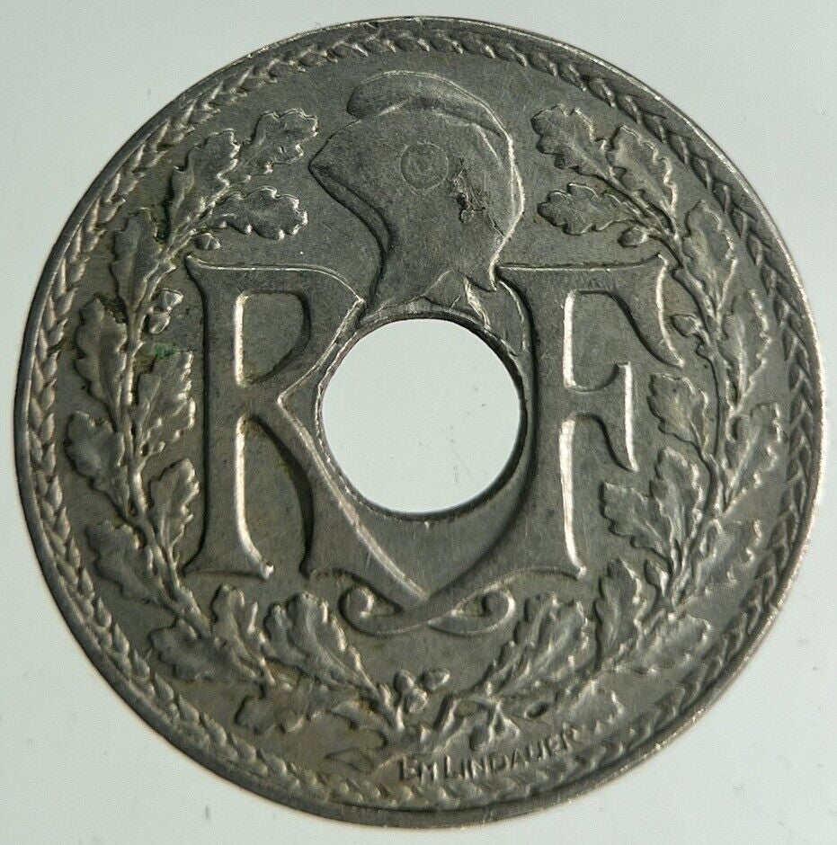 1936 France 5 Centimes Coin | Fine Collectable Grade