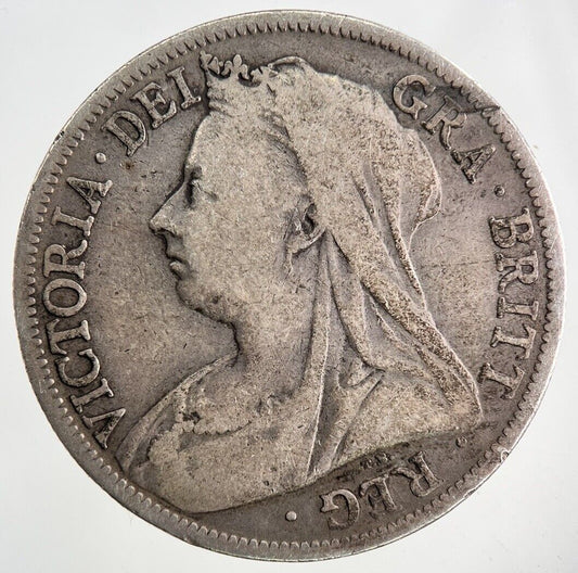 1896 Victoria Half - Crown Silver Coin | Fine Collectable Grade