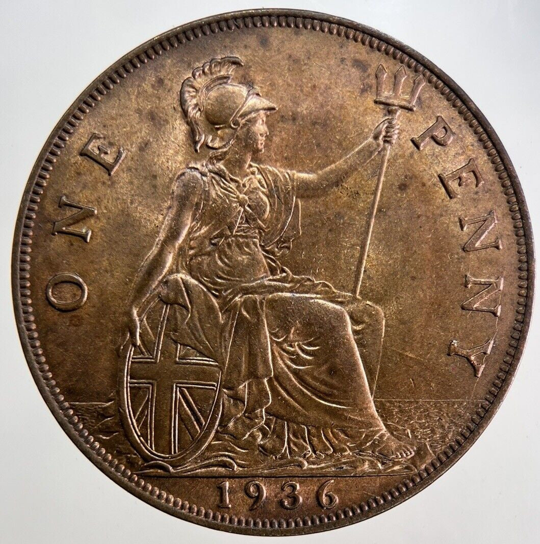 1936 George V One Penny Coin | Very High Grade