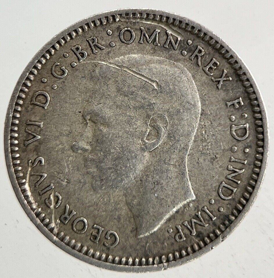 1938 Australia Threepence Silver Coin | Fine Collectable Grade