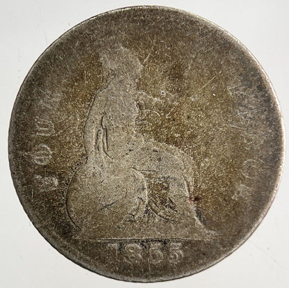 1855 Victoria Four - Pence Groat Silver Coin | Collectable Grade