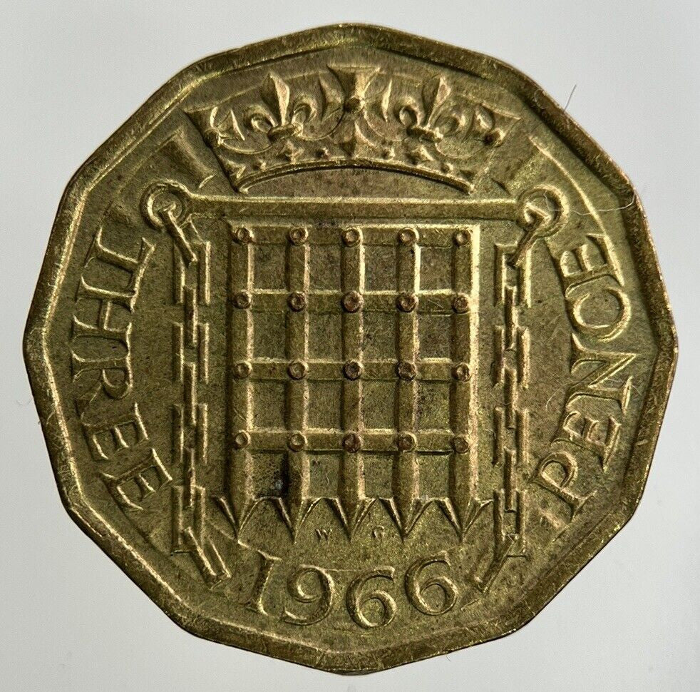 1966 Elizabeth II 2nd Brass Threepence Coin | Fine Collectable Grade