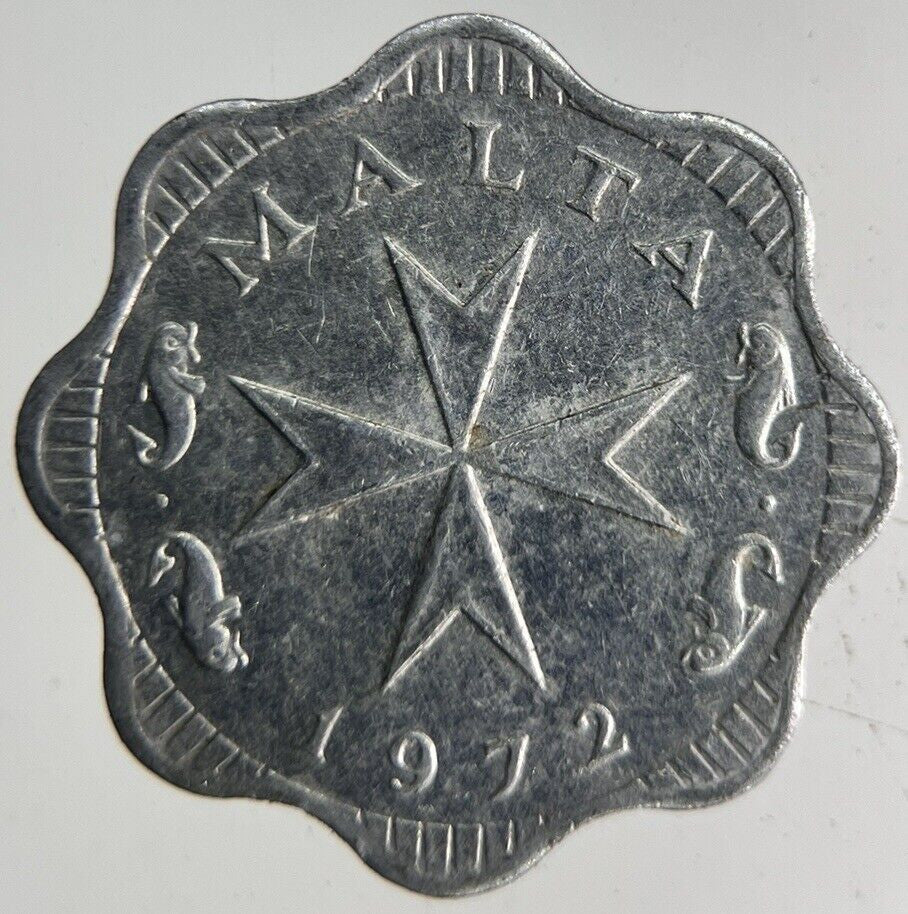 1972 Malta 2 Mils Coin | Fine Collectable Grade