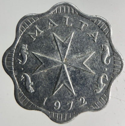 1972 Malta 2 Mils Coin | Fine Collectable Grade