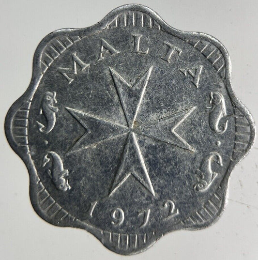 1972 Malta 2 Mils Coin | Fine Collectable Grade
