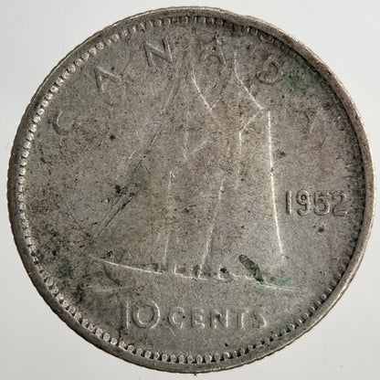 1952 Canada 10 Cents Silver Coin | Collectable Grade