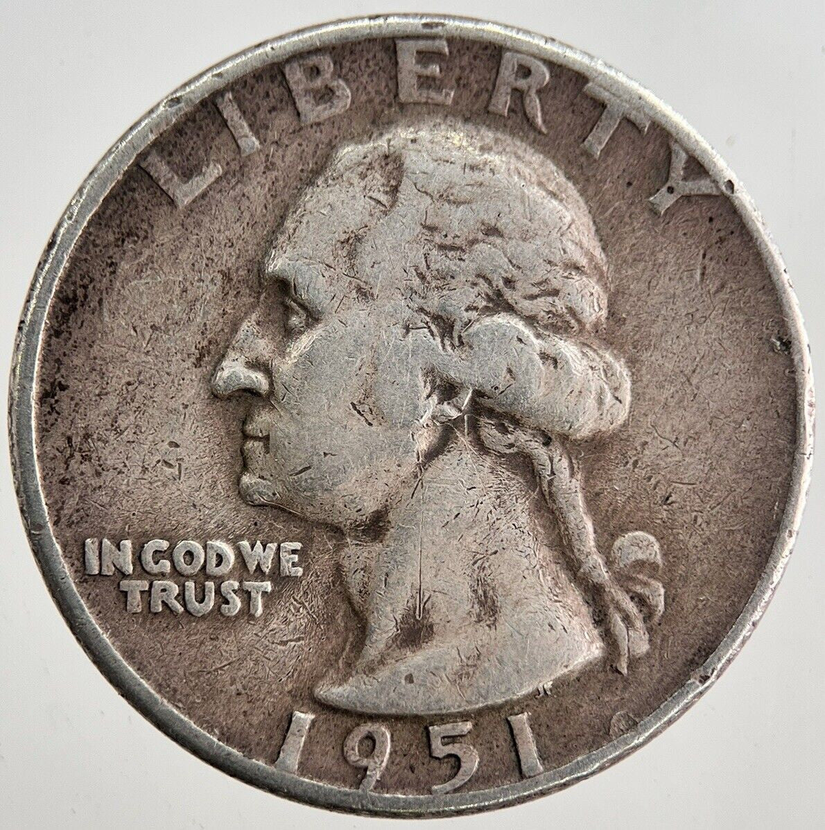 1951 - D US American Quarter Silver Coin | Collectable Grade | a8203