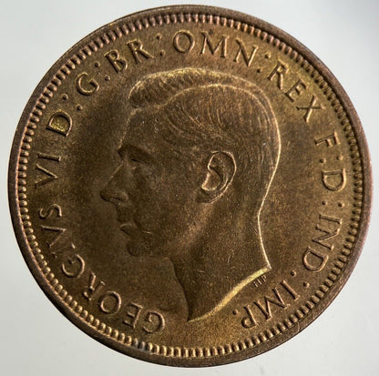 1940 George VI Half-Penny Coin | Very Fine Grade