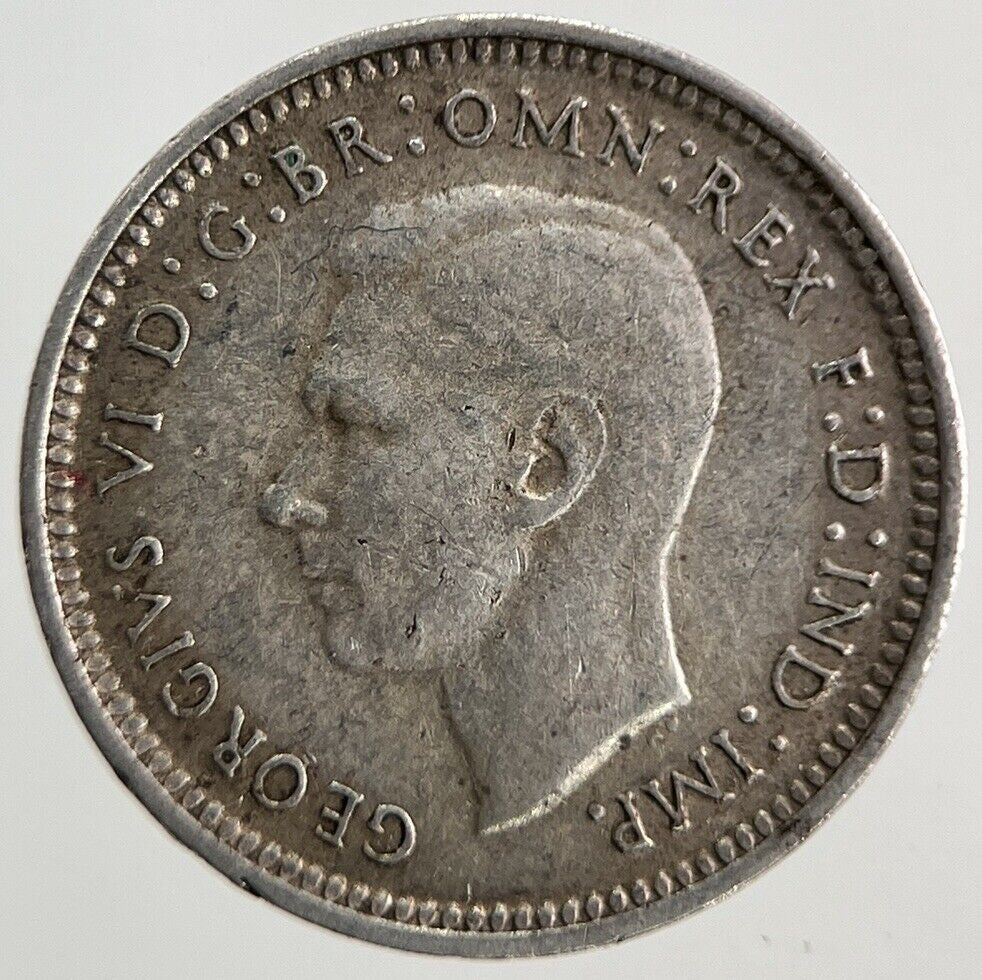 1943 - S Australia Threepence Silver Coin | Fine Collectable Grade