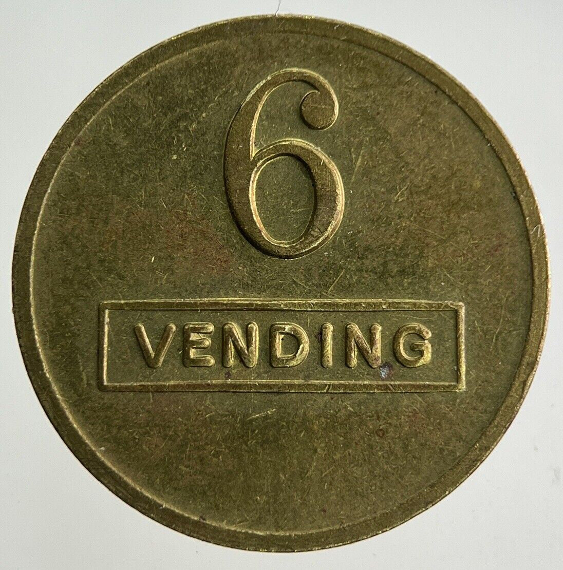 Old Vintage 6 Vending Machine Token Coin | Fine Collectable Grade