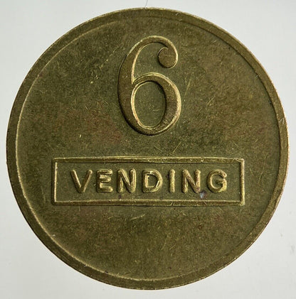 Old Vintage 6 Vending Machine Token Coin | Fine Collectable Grade