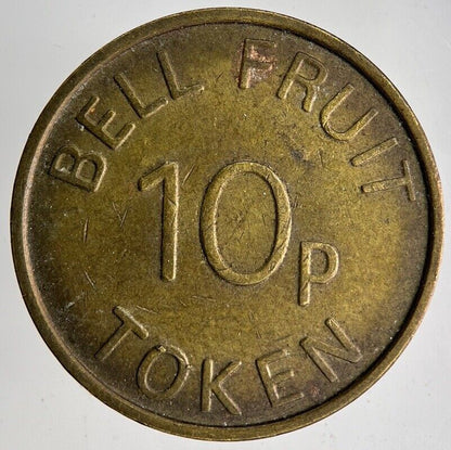 Old Retro British Bell Fruit 10p Token Coin | Fine Collectable Grade