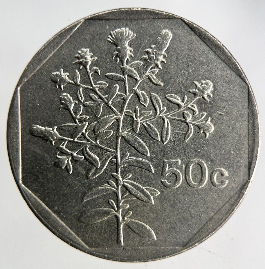 1991 Malta 50 Cents Coin | Fine Collectable Grade