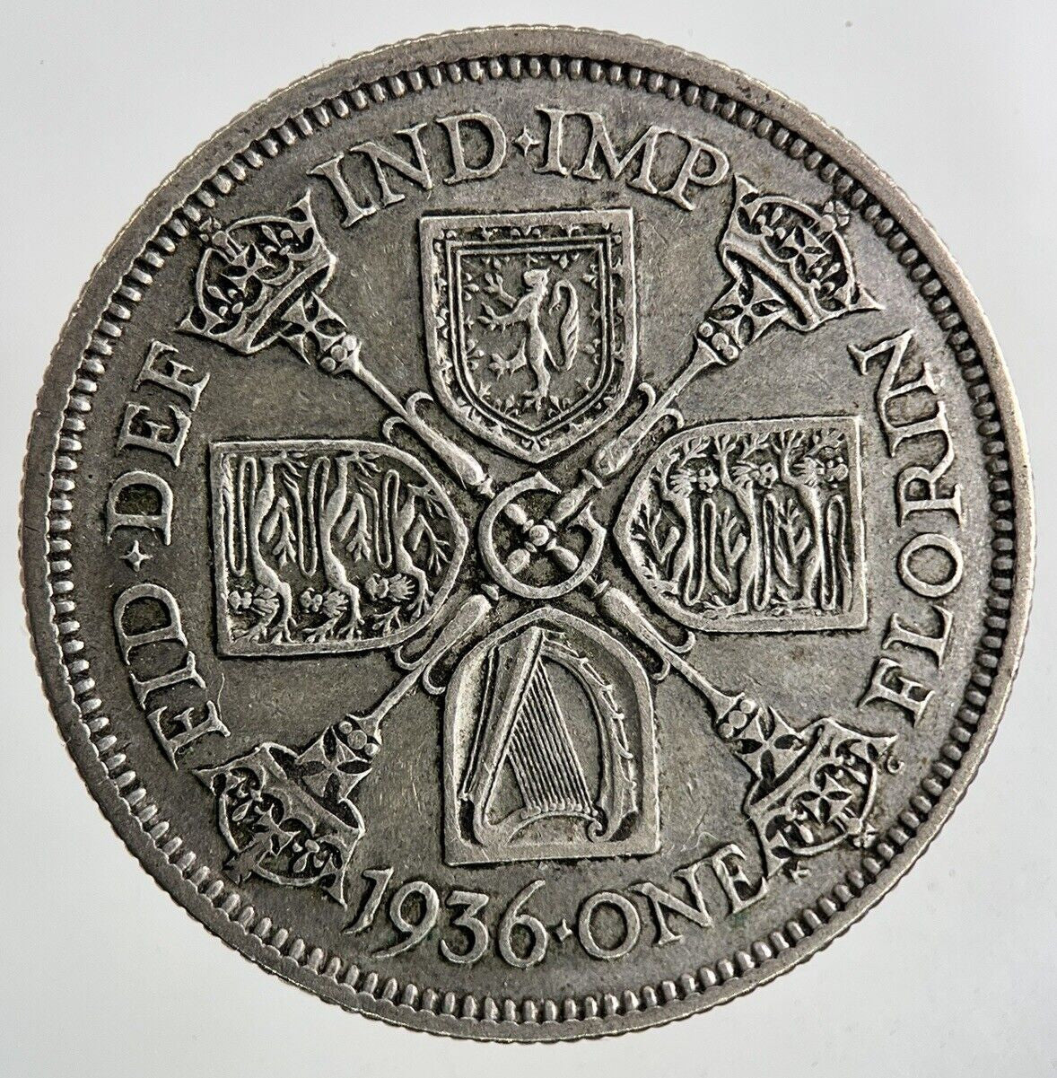 1936 George V Florin Silver Coin | Fine Collectable Grade