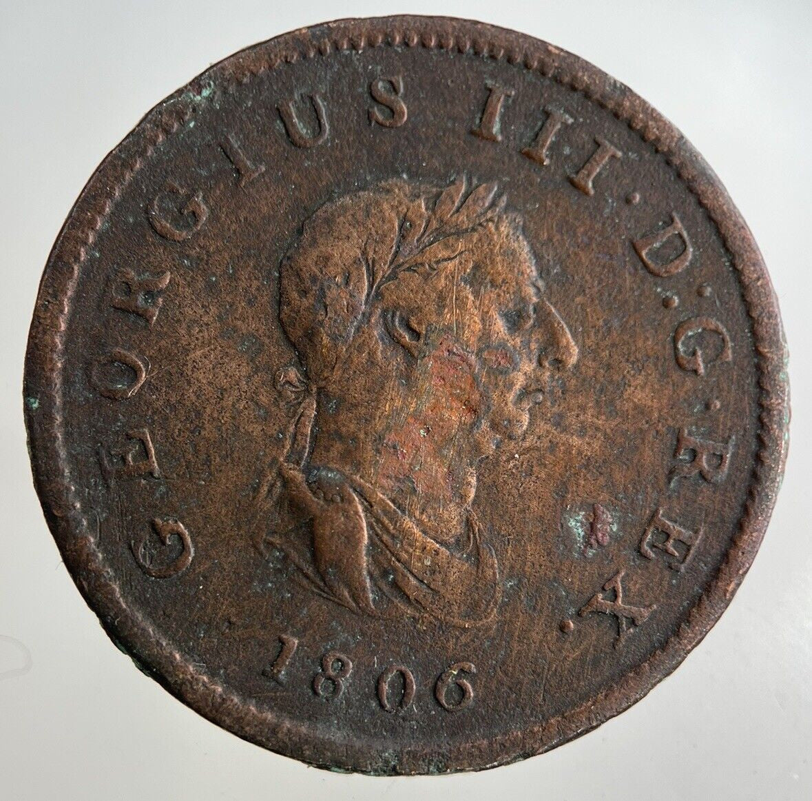 1806 George III 3rd Half-Penny Coin | Collectable Grade