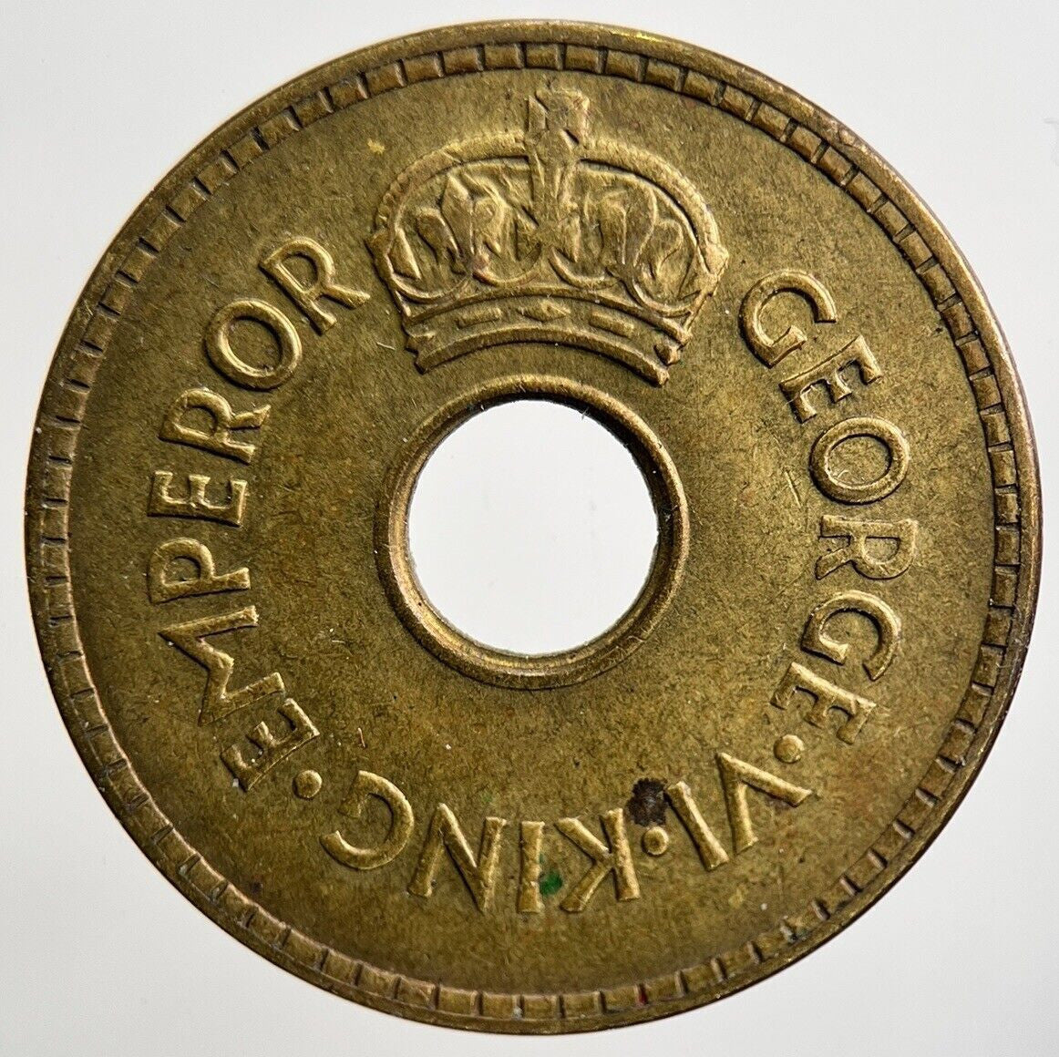 1942 Fiji Brass 1 One Penny Coin | Fine Collectable Grade | a2113