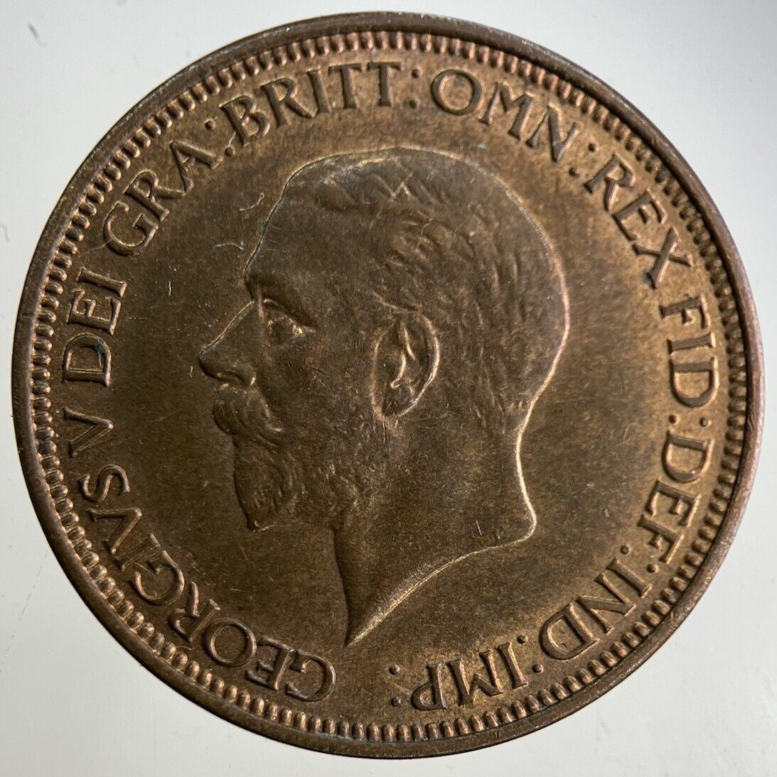 1936 George V Half-Penny Coin | Very Fine Grade