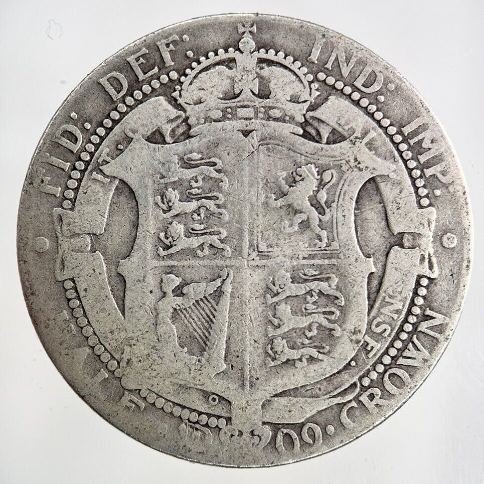 1909 Edward VII Half - Crown Silver Coin | Collectable Grade