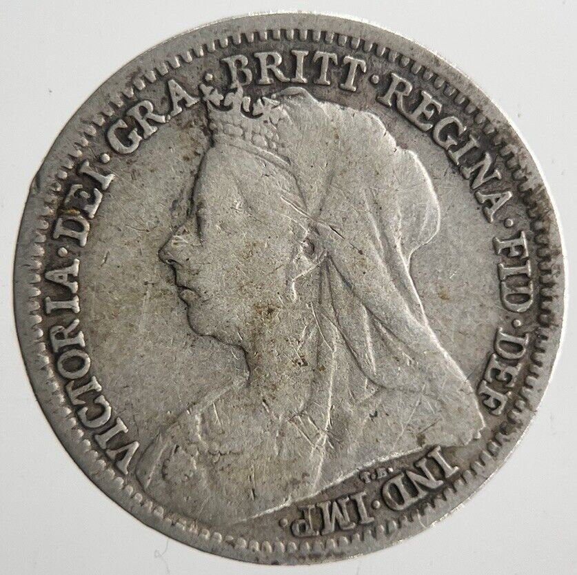 1899 Victoria Threepence Silver Coin | Collectable Grade | a4556