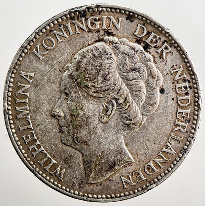 1939 Netherlands 1 Gulden Silver Coin | Fine Collectable Grade | a3758