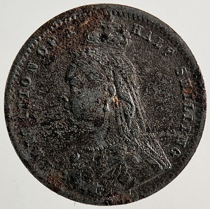 Old Queen Victoria Toy Money Coin | Fine Collectable Grade
