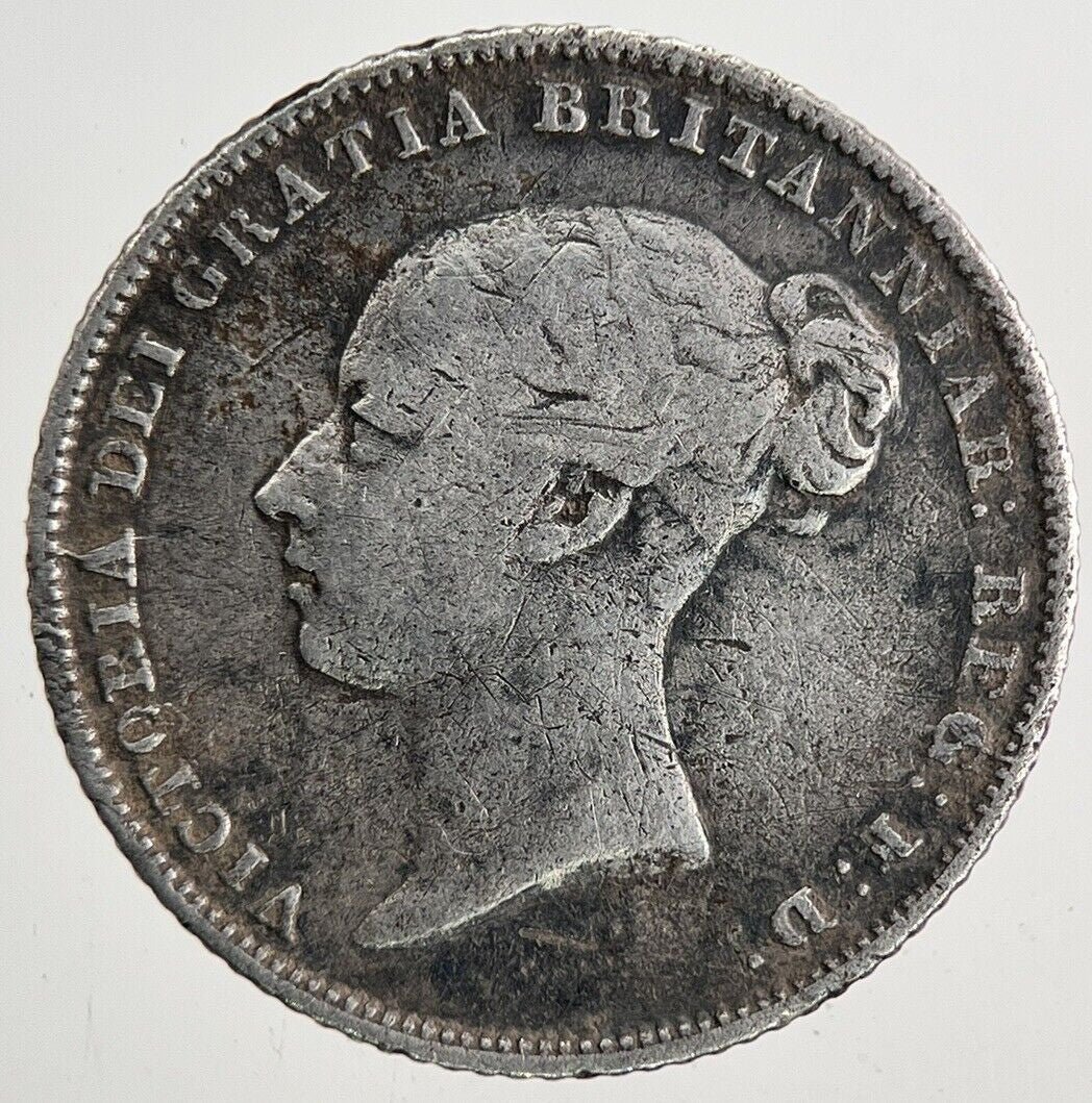 1856 Victoria Sixpence Silver Coin | Very High Grade | a9606
