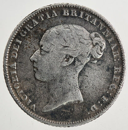 1856 Victoria Sixpence Silver Coin | Very High Grade | a9606
