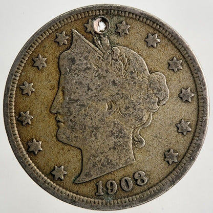 1908 US USA Nickel 5 Cents Coin | Collectable Grade