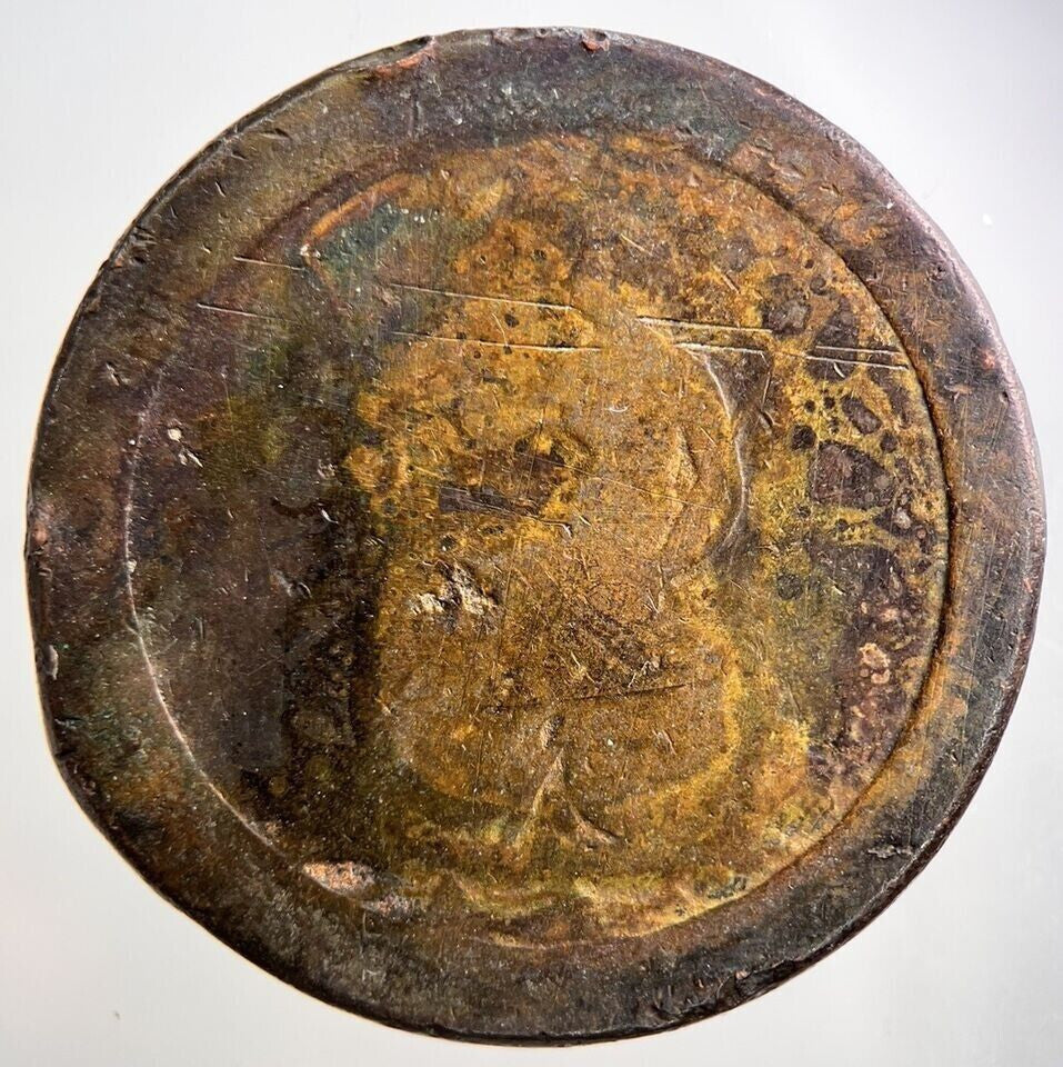 1797 Cartwheel George III 3rd Penny Coin | Worn Grade | a2824