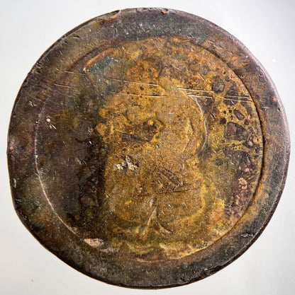 1797 Cartwheel George III 3rd Penny Coin | Worn Grade | a2824