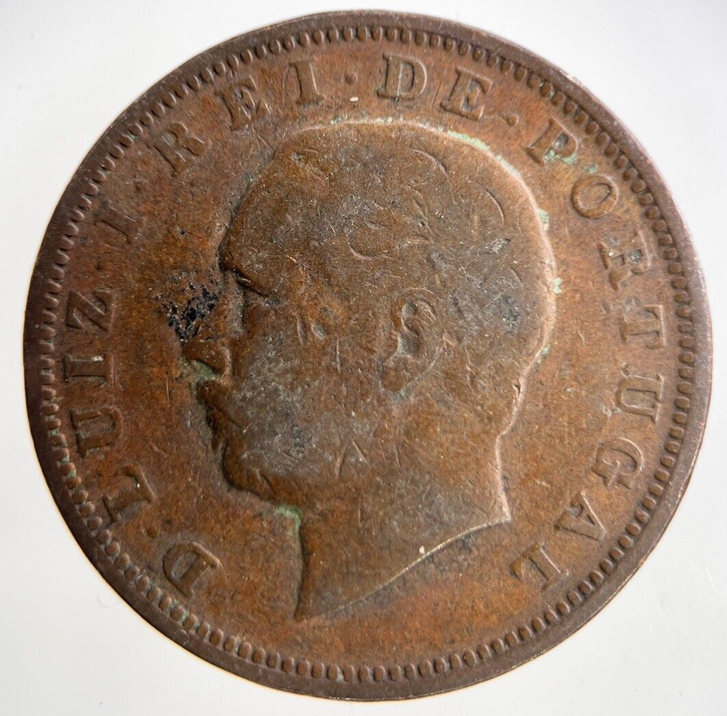 1885 Portugal XX 20 Reis Coin | Collectable Grade