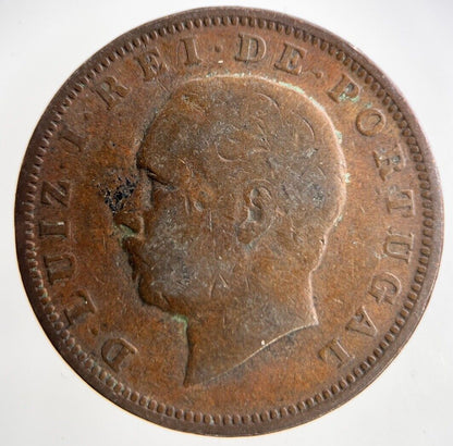1885 Portugal XX 20 Reis Coin | Collectable Grade