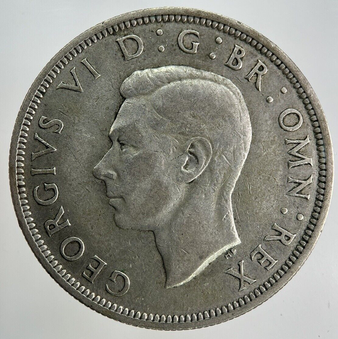 1939 George VI Half - Crown Silver Coin | Fine Collectable Grade