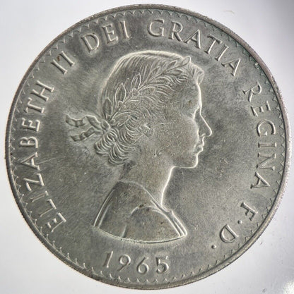 1965 Winston Churchill Crown Coin | Fine Collectable Grade | a1646