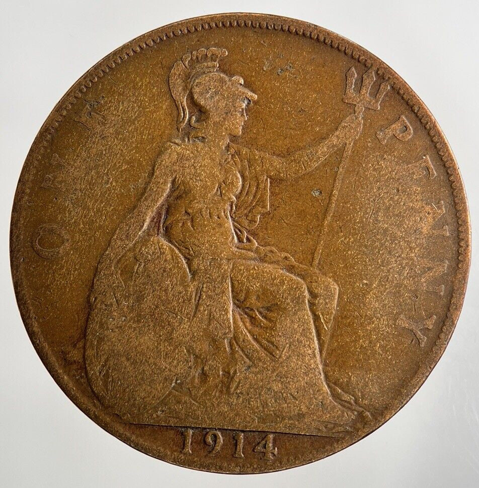 1914 George V One Penny Coin | Collectable Grade