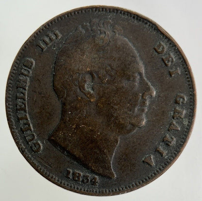 1834 William IV Farthing Coin | Fine Collectable Grade