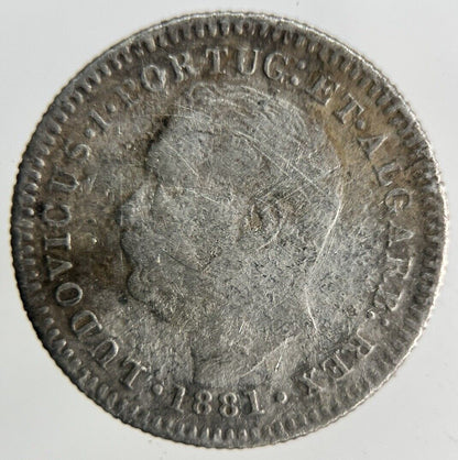 1881 Portugal India Quarto De Rupia Silver Coin | Collectable Grade