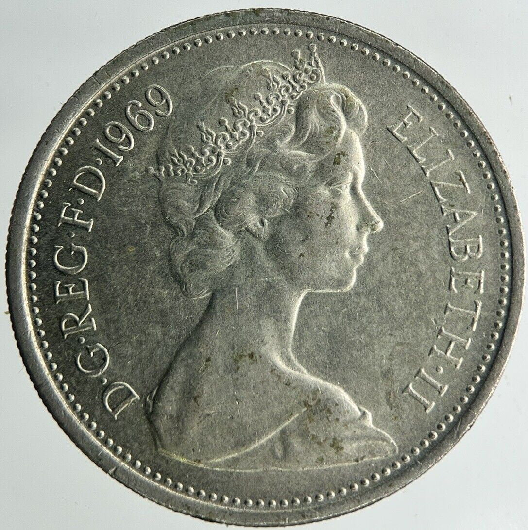 1969 Elizabeth II 5p Five - Pence Coin | Fine Collectable Grade