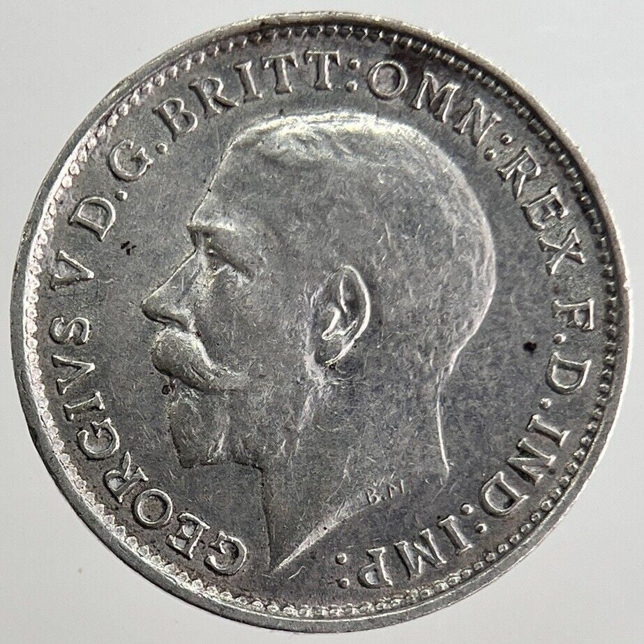 1917 George V Threepence Silver Coin | Very High Grade | a8307