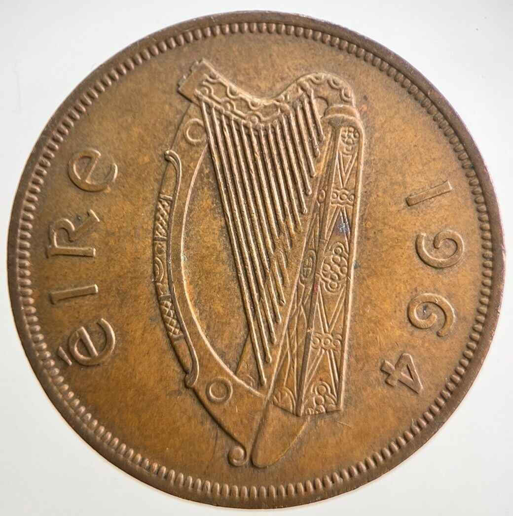 1964 Irish One Penny Coin | Very High Grade | a4714