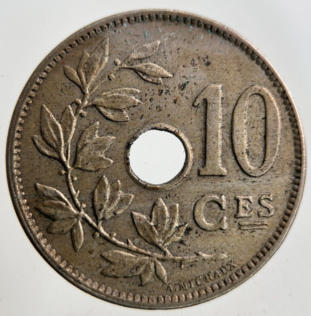 1928 Belgium 10 Centimes Coin | Fine Collectable Grade