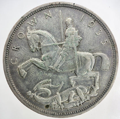 1935 George V Crown Silver Coin | Fine Collectable Grade | a133